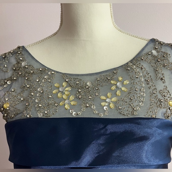 Women’s Cocktail Dress, Size XS/S, Navy Blue, Embellishments, - Picture 3 of 4